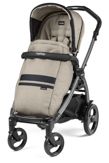 Peg Perego Комбинирана бебешка количка BOOK Completo Pop Up Luxe Ecru