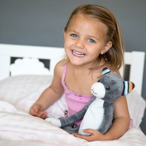 ZAZU Плюшена музикална играчка с нощна лампа Котето Katie