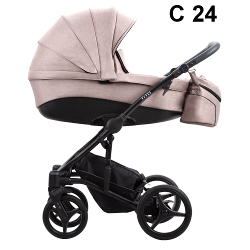 Bebetto - Комбинирана бебешка количка 2в1 Tito C 24