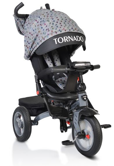 Детска триколка с музикално табло Byox Tornado Сиво