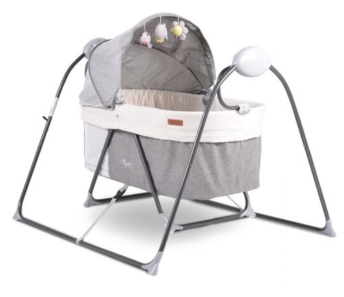 Cangaroo - Бебешка люлка 2 в 1 Aliya Grey