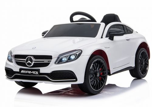 Мони - Акумулаторна кола Mercedes C63s Бяла