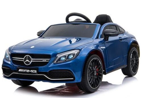 Мони - Акумулаторна кола Mercedes C63s Металик - Синя