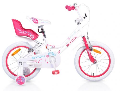Byox Детски велосипед 16" Little Princess Бял