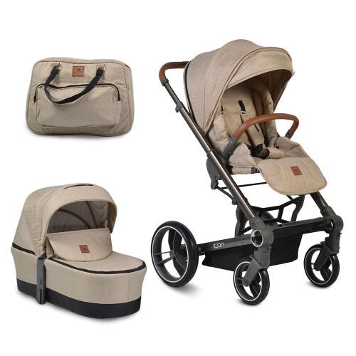 Cangaroo - Детска комбинирана количка 2в1 Icon Beige