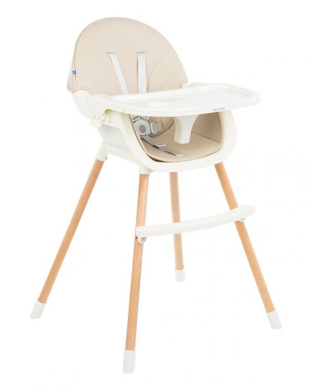 Kikka Boo Стол за хранене Nutri Wood 2в1 Beige