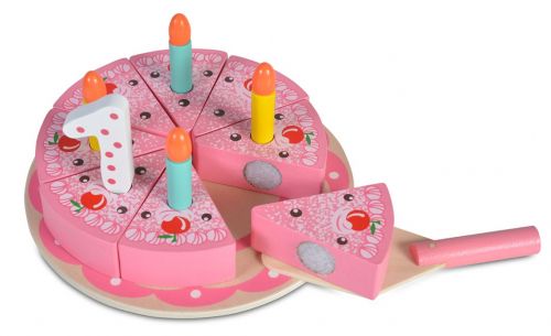 Moni Toys - Дървена торта Happy Birthday