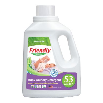 Friendly Organic Концентриран гел за пране с омекотител - лавандула, 1.57л