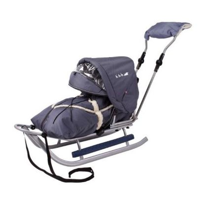 Adbor - Детска шейна Piccolino Deluxe Grafit