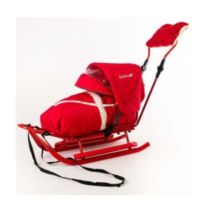 Adbor - Детска шейна Piccolino Deluxe Red