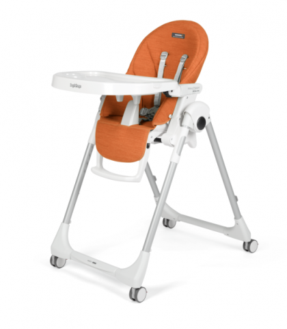 Peg Perego - Детско столче за хранене PRIMA PAPPA Follow Me Wonder Orange