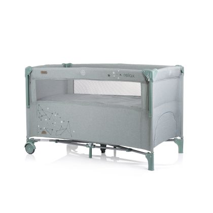 Chipolino Бебешка сгъваема кошара Relax  aloe linen