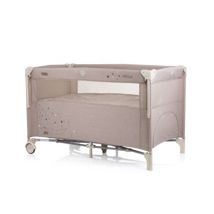 Chipolino Бебешка сгъваема кошара Relax sand linen