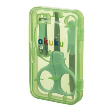 Akuku Хигиенен комплект за маникюр Green