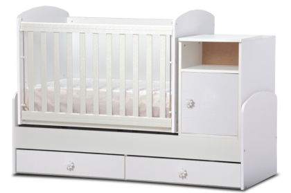Dizain Baby Детско трансформиращо се легло-люлка *Маги* Бял