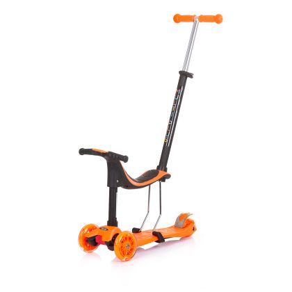 Chipolino Детска тротинетка Multi plus 3 в 1 оранж