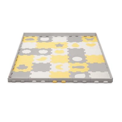 KinderKraft LUNO SHAPES мек пъзел жълт