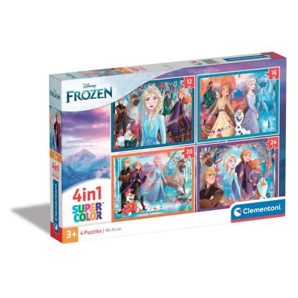  Clementoni Пъзел 4 в 1 Frozen
