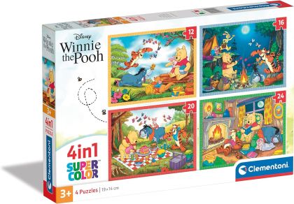  Clementoni Пъзел 4 в 1 Winnie The Pooh