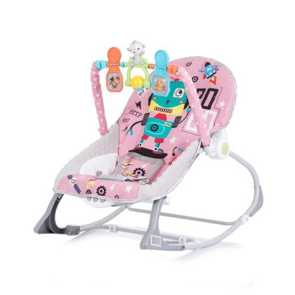 CHIPOLINO Музикален шезлонг Baby SPA pink
