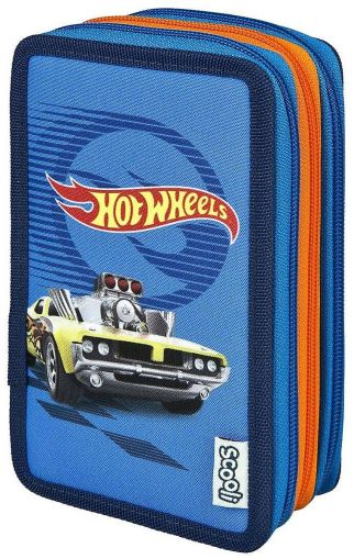 Undercover Scooli - Несесер с 3 ципа и аксесоари Hot Wheels