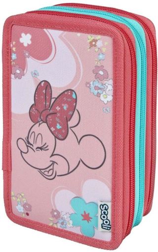Undercover Scooli - Несесер с 3 ципа и аксесоари Minnie Mouse