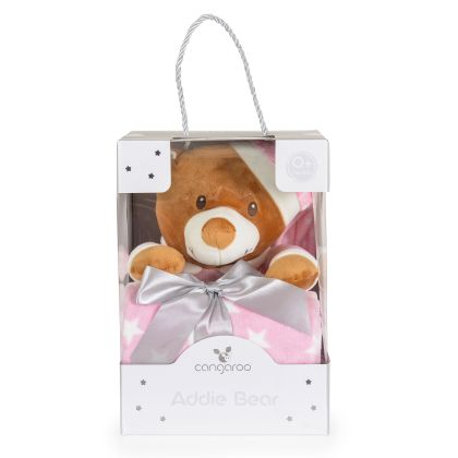Одеяло 90/75 cm с играчка Addie Bear