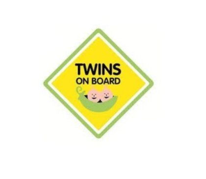 MyCey Стикер с вендуза Twins on board - близнаци в колата