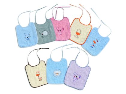 Interbaby - Комплект лигавници 6 бр. *Животни и цветове*