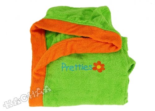Pretty Baby - Детски халат за баня - зелено