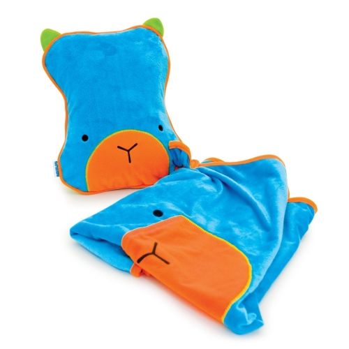 Trunki - Възглавница и одеало за пътуване *Поспаланковци* - синьо