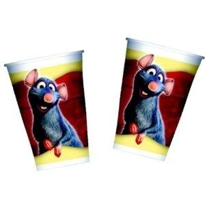 Disney Чaши за еднократна употреба 8бр - 180 мл. Ratatouille