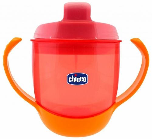 Chicco - Чаша с твърд накрайник 12м + - червена