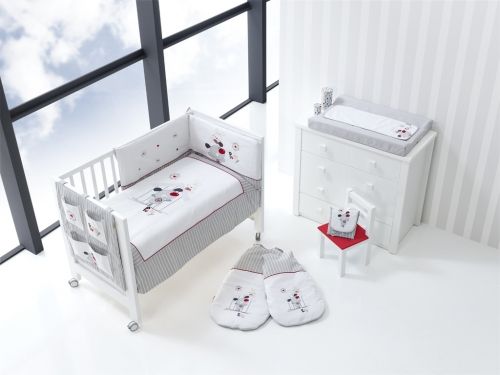 Interbaby - Бебешки спален комплект от 3 части *Кученце* със сатениран памук
