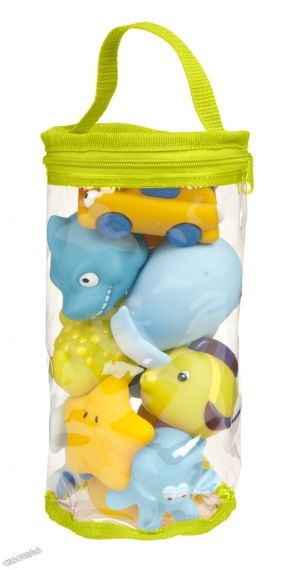 Babymoov - Комплект играчки за баня за момче Bath Friends 12 бр.
