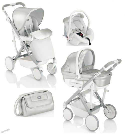 Cam - Бебешка количка 3 в 1 PULSAR Siderale White