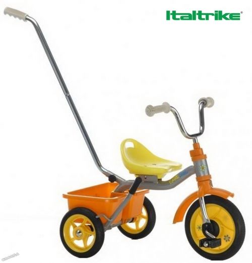 Italtrike - Детска триколка CLASSIC Flower Power - Orange