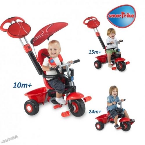 Smart Trike - Детска триколка Sport 3 в 1 - Red