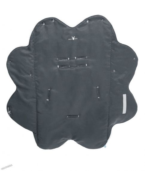 WallaBoo - Бебешко одеяло за повиване Wrap Leaf Black
