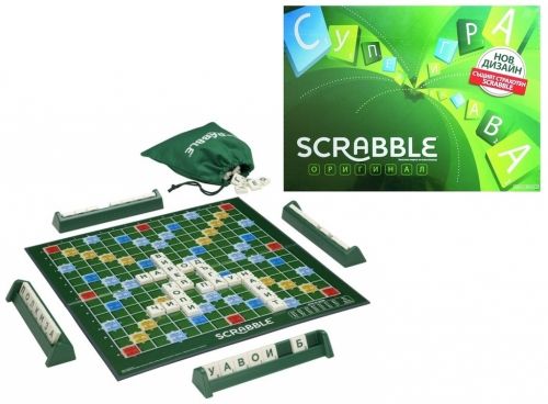 Mattel SCRABBLE Игра с думи *Скрабъл* на Български език