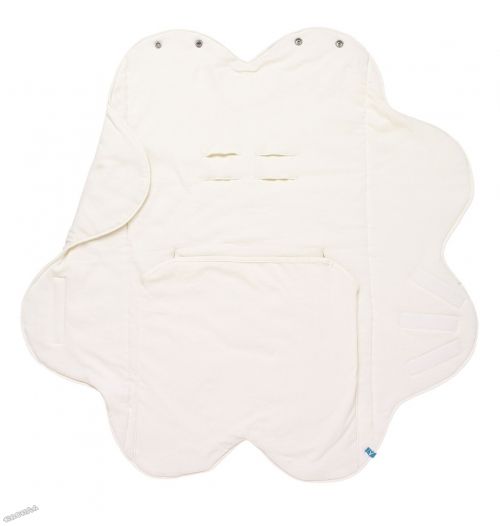 WallaBoo - Бебешко одеяло за повиване Wrap Fleur - Ivory Cream