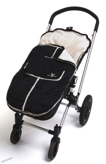 WallaBoo - Чувалче за бебешка количка Footmuff OntheGo - Baby Black