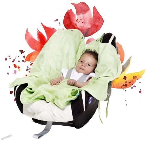 WallaBoo - Бебешко одеяло за повиване Baby Wrap Summer - Green
