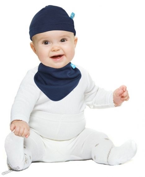 WallaBoo - Бебешки лигавник Baby Dry Bib - True Blue