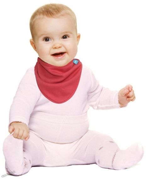 WallaBoo - Бебешки лигавник Baby Dry Bib - Poppy Red