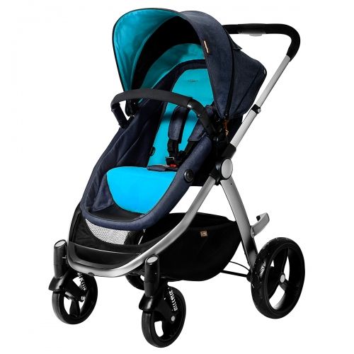 Бебешка комбинирана количка Mountain Buggy Cosmopolitan Denim/Turquoise