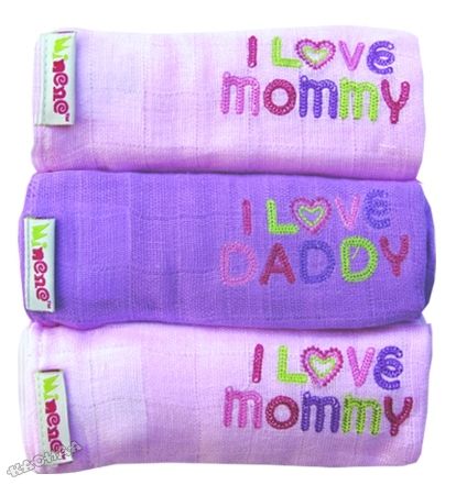 Minene - Бебешка пелена Muslin Cloths - Pink & Purple
