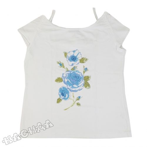 Детска блуза с къс ръкав *Rose in Blue*