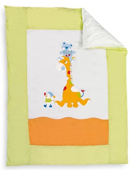 Interbaby - Бебешки спален комплект от 3 части с плик-торба *Две зайчета*