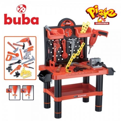 Buba Bricolage Детски комплект куфар с инструменти - работилница